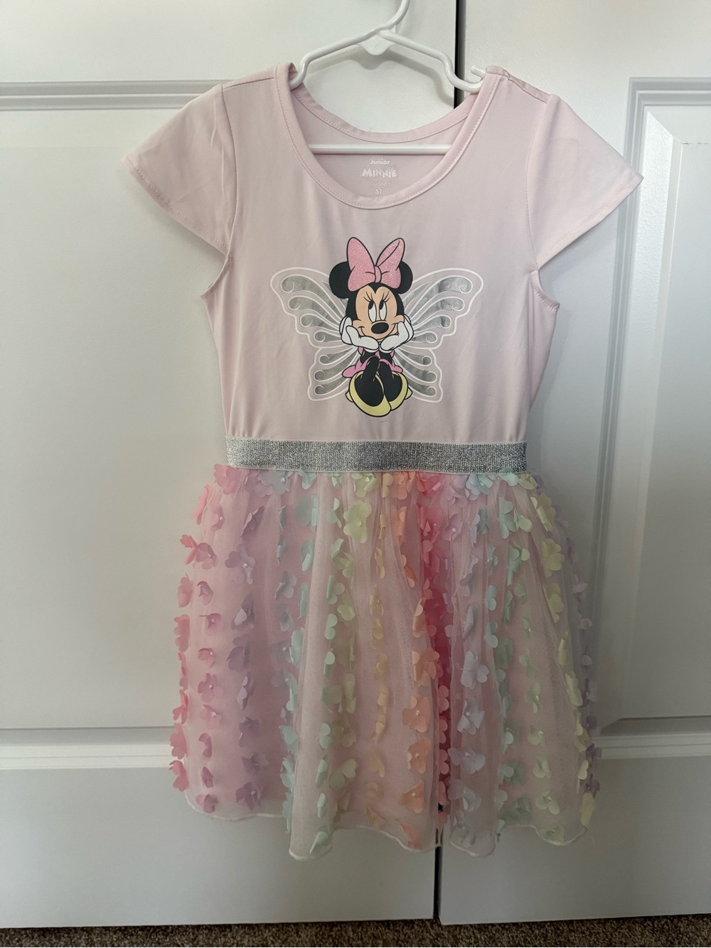 minnie floral applique dress